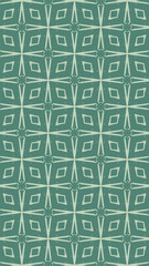 Ornate geometric pattern and two-tone abstract background