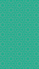 Ornate geometric pattern and two-tone abstract background