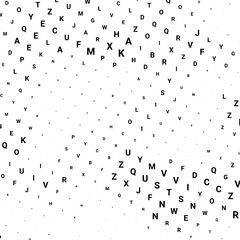 Abstract halftone texture with letters.