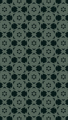 Ornate geometric pattern and two-tone abstract background