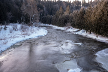 river in winter
