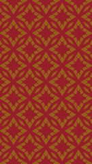 Ornate geometric pattern and two-tone abstract background
