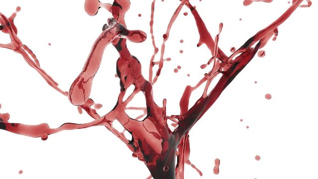 splash of red juice or wine