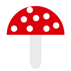 amanita flat illustration