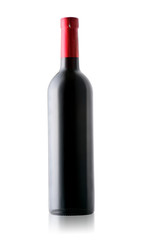 Bottle of wine isolated