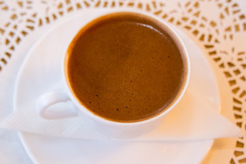 hot drink, close-up