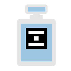 Fototapeta premium perfume flat illustration