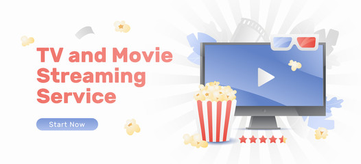 TV and Movie Streaming Service Banner