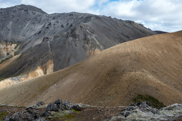 Volcanic mountains of Landmannalaugar in Fjallabak Nature Reserve. Iceland