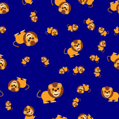 Seamless pattern from lion.