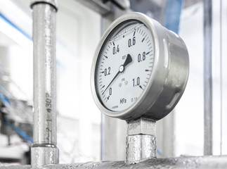 Industrial device of measurement of pressure - manometer