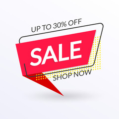 Sale banner template. Discount poster design. Price off, Special offer, Big sale modern concept. Vector illustration.