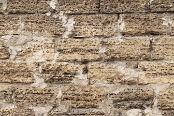 Masonry. The texture of the block.