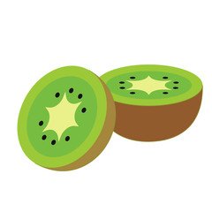 kiwi fruit flat simple illustration