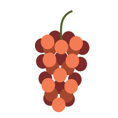 grape red flat simple illustration