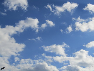 blue sky with clouds