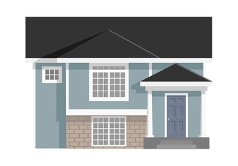 Blue Residential House