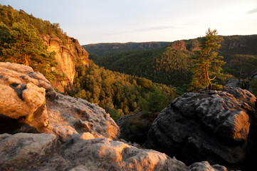 Felsen in der hinteren S&auml;chsischen Schweiz