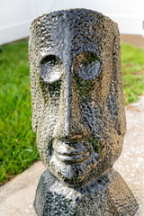 Tiki Statue In The Garden