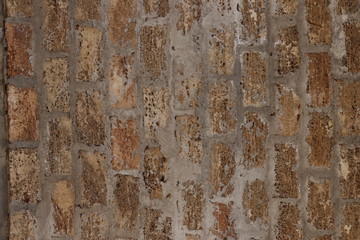 Masonry. The texture of the block.
