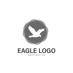 Eagle logo vector design. modern eagle logo template isolated on white background