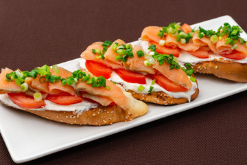 salmon sandwiches