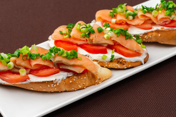 salmon sandwiches