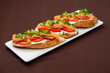 salmon sandwiches