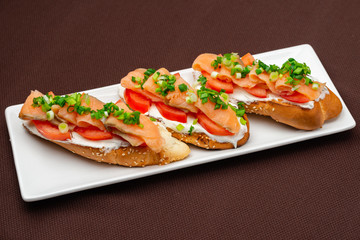 salmon sandwiches