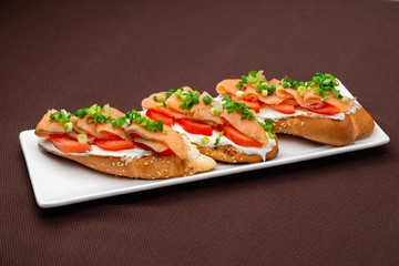 salmon sandwiches
