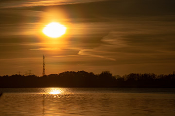 Fototapeta premium Sonnenuntergang Wolkenformation