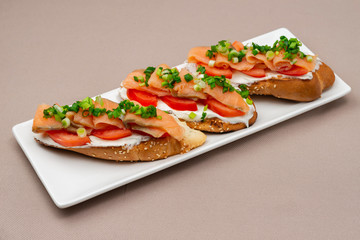 salmon sandwiches