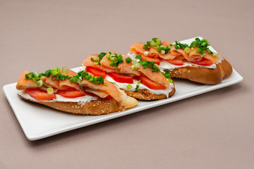 salmon sandwiches