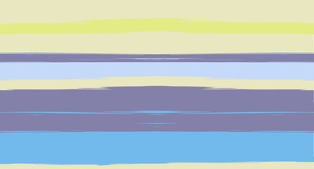 Navy Watercolor Horizontal Seamless Sailor Stripes. Geometric Vintage Summer Maritime Texture Prints. Hand Painted Male or Female T-Shirt Autumn Ocean Pattern. Blue Sea Watercolor Sailor Stripes.