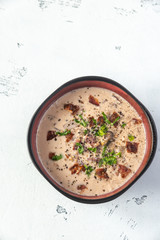 Bowl of clam chowder