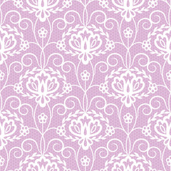 Seamless beige lace background with floral pattern