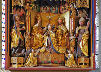 Südtirol, Bozen, Gries, Alte Pfrrkirche, Michael Pacher - Altar 0462.1