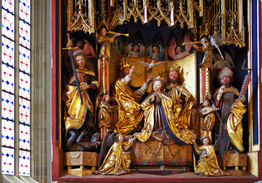 S&uuml;dtirol, Bozen, Gries, Alte Pfrrkirche, Michael Pacher - Altar 0498.1