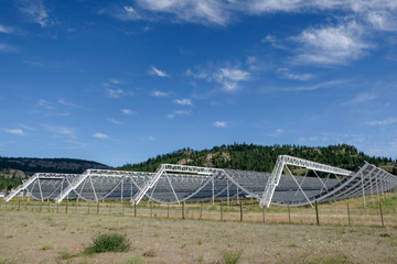  Canadian Hydrogen Intensity Mapping Experiment (CHIME) Radio Telescope near Penticton, British Columbia, Canada