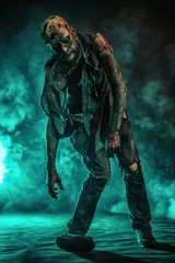 Fotobehang frightening zombie man © Andrey Kiselev