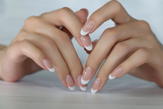 Beautiful Female Hands. Beautiful hand with perfect nails