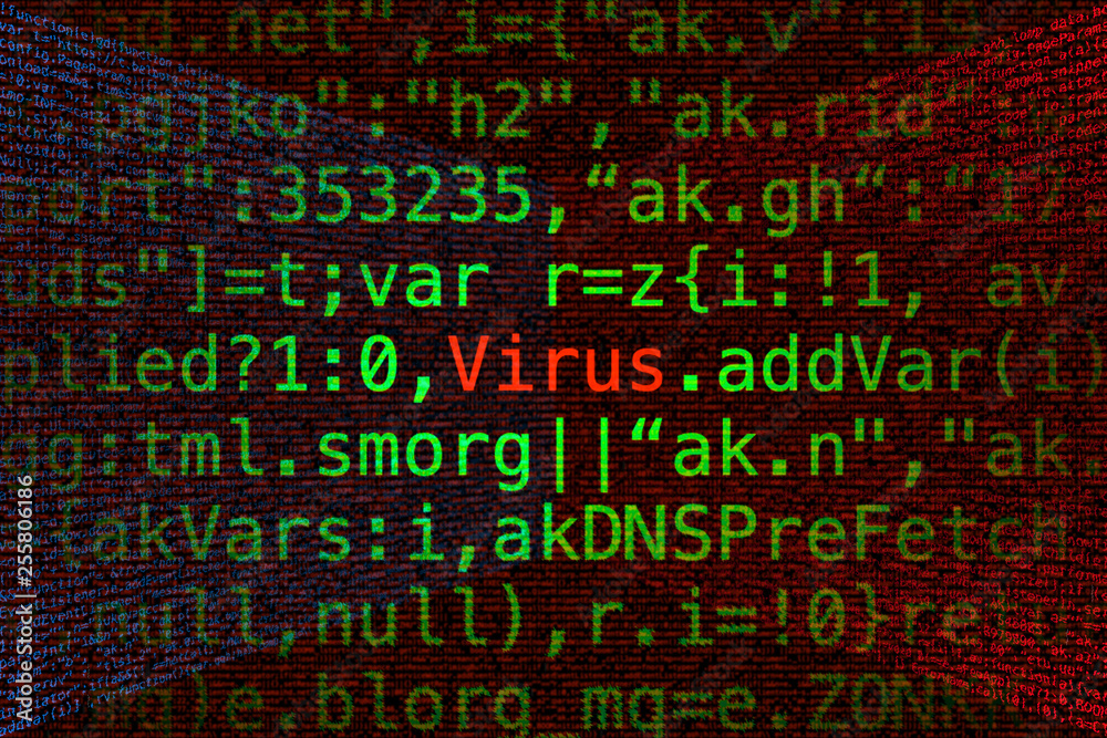 Poster virus in computer program code.