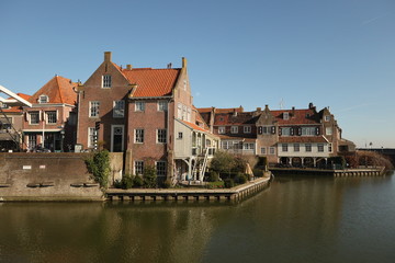Fototapeta na wymiar Enkhuizen is a municipality and a city in the Netherlands, in the province of North Holland and the region of West-Frisia.