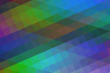 Colorful rainbow polygon background mosaic