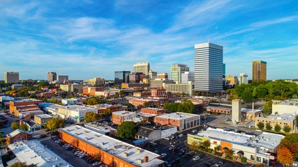 Downtown Columbia, South Carolina, USA Skyline Panorama - obrazy, fototapety, plakaty