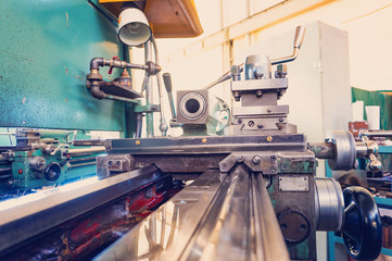 Lathe, manufacturing parts by machining metal on a milling machine.