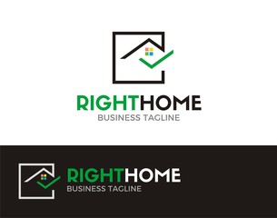 Right home logo concept
