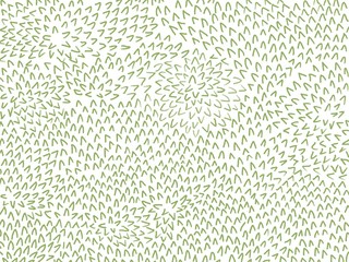 abstract raster illustration of green leaves on a white background