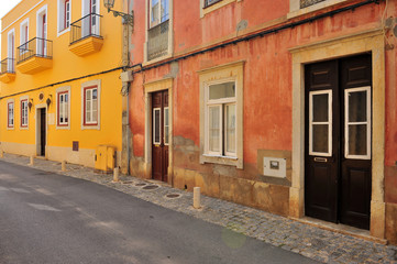 Fototapeta na wymiar Old houses of Lagos town, Algarve