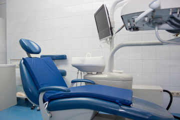 Dental treatment unit and service equipment. Dentist office.